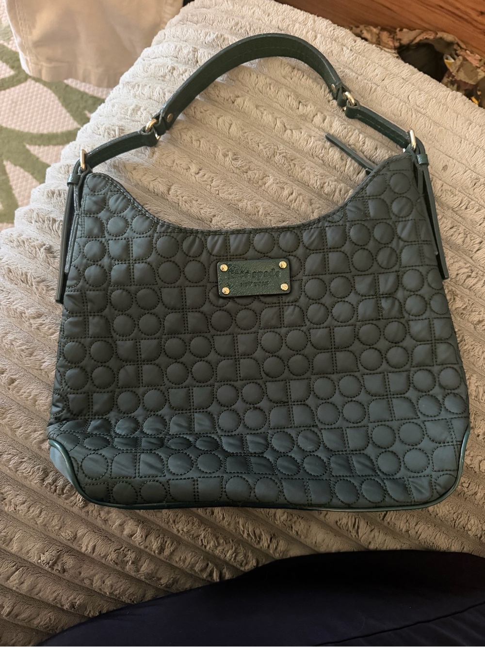 Green Quilted Shoulder Bag - Kate Spade